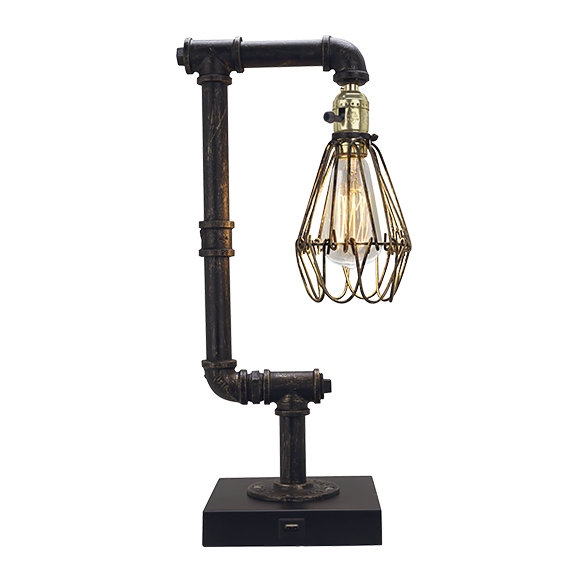 Sh Lighting Industrial Pipe Style Table, Modern Industrial Desk Lamp